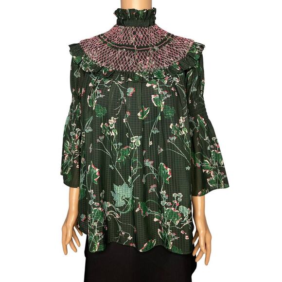 Tuckernuck women's Jaguar Garden Marion Blouse size M NWOT - Picture 2 of 12